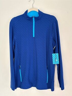 BirdieBound Men Quarter-Zip Golf Pins Pullover Long Sleeves Size Small NEW A12